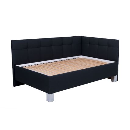 Vadderad säng med förvaringsutrymme utan madrass MARIA PETITE 120x200 cm antracit