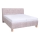 Vadderad säng med madrass och förvaringsutrymme VIOLET 160x200 cm beige