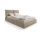 Vadderad säng utan madrass BASIL 160x200 cm beige