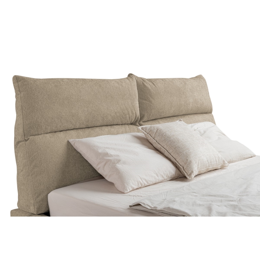 Vadderad säng utan madrass BASIL 180x200 cm beige