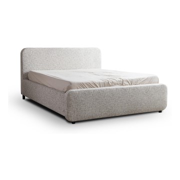 Vadderad säng utan madrass LAJLA 160x200 cm beige