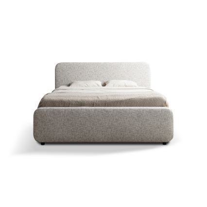 Vadderad säng utan madrass LAJLA 160x200 cm beige
