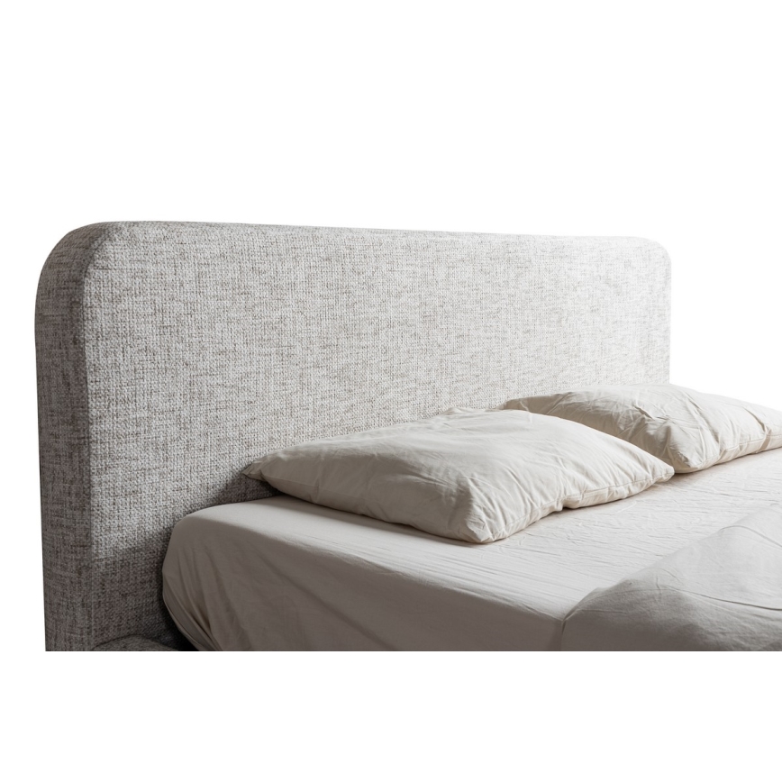 Vadderad säng utan madrass LAJLA 160x200 cm beige