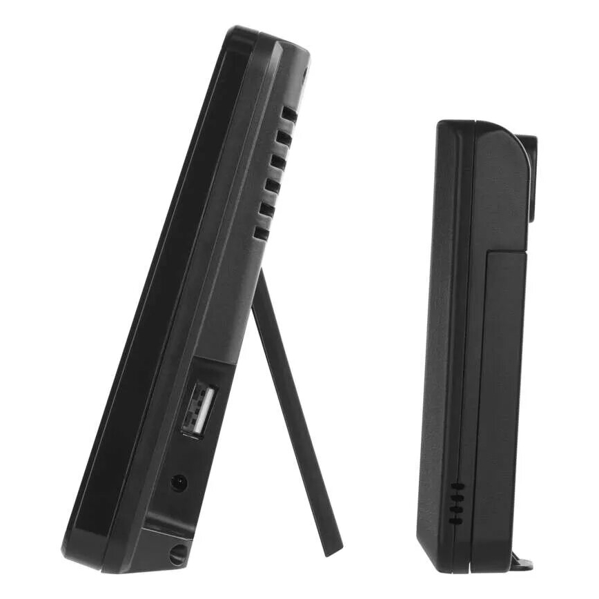 Väderstation med LCD display GoSmart 5/230V Wi-Fi Tuya svart