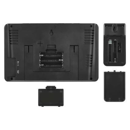 Väderstation med LCD display GoSmart 5/230V Wi-Fi Tuya svart