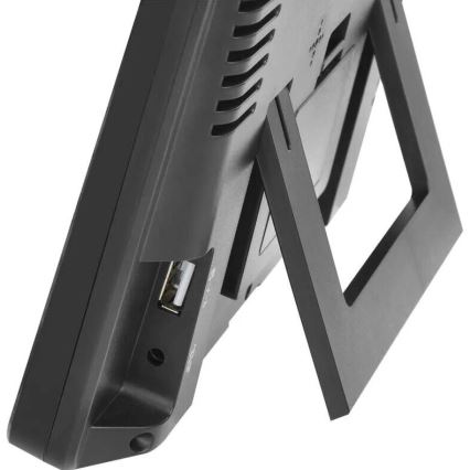 Väderstation med LCD display GoSmart 5/230V Wi-Fi Tuya svart