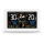 Väderstation med LCD display USB laddar 2xAAA/5V + 2xAAA vit