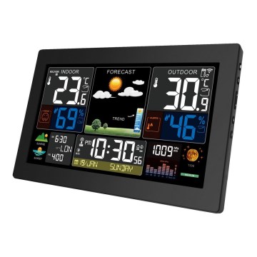 Väderstation med LCD-färgskärm2xAA/5V