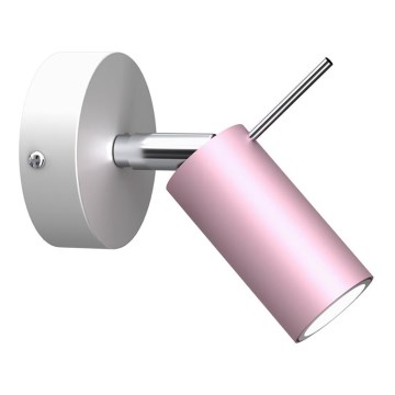 Vägg spotlight  PRESTON 1xGU10/40W/230V rosa