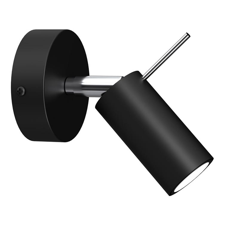 Vägg spotlight  PRESTON 1xGU10/40W/230V svart