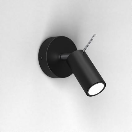 Vägg spotlight  PRESTON 1xGU10/40W/230V svart