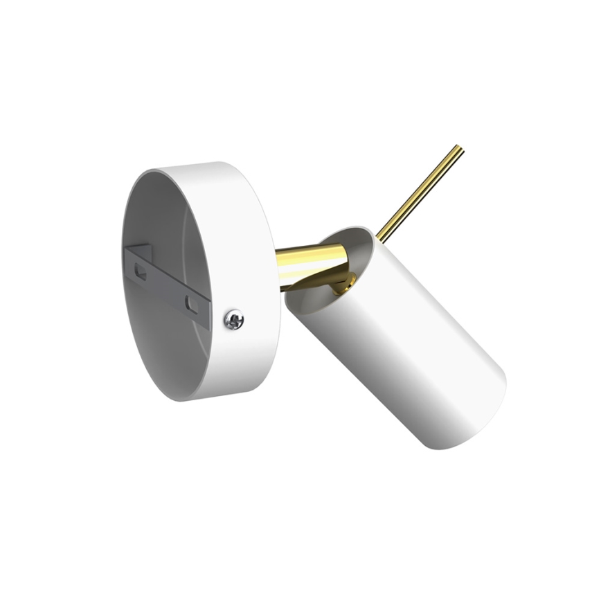 Vägg spotlight  PRESTON 1xGU10/40W/230V vit /gyllene