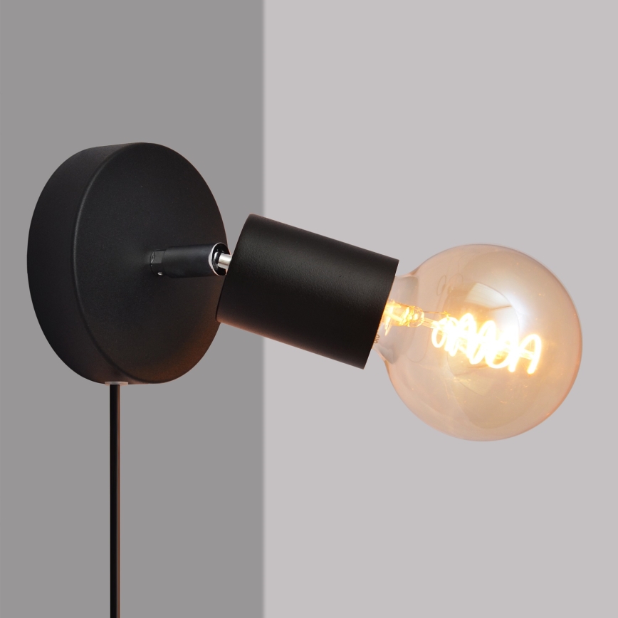 Vägg spotlight TUNE 1xE27/20W/230V svart 