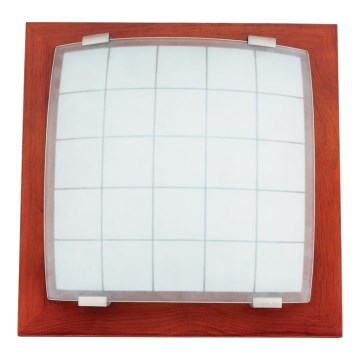 Vägg taklampa GEOMETRICA 1xE27/60W/230V gummiträd 25x25 cm