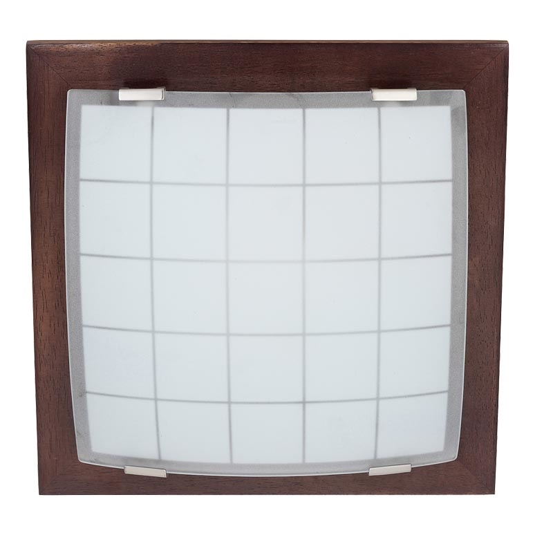 Vägg taklampa GEOMETRICA 1xE27/60W/230V gummiträd 30x30 cm