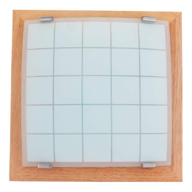 Vägg taklampa GEOMETRICA 1xE27/60W/230V gummiträd 30x30 cm