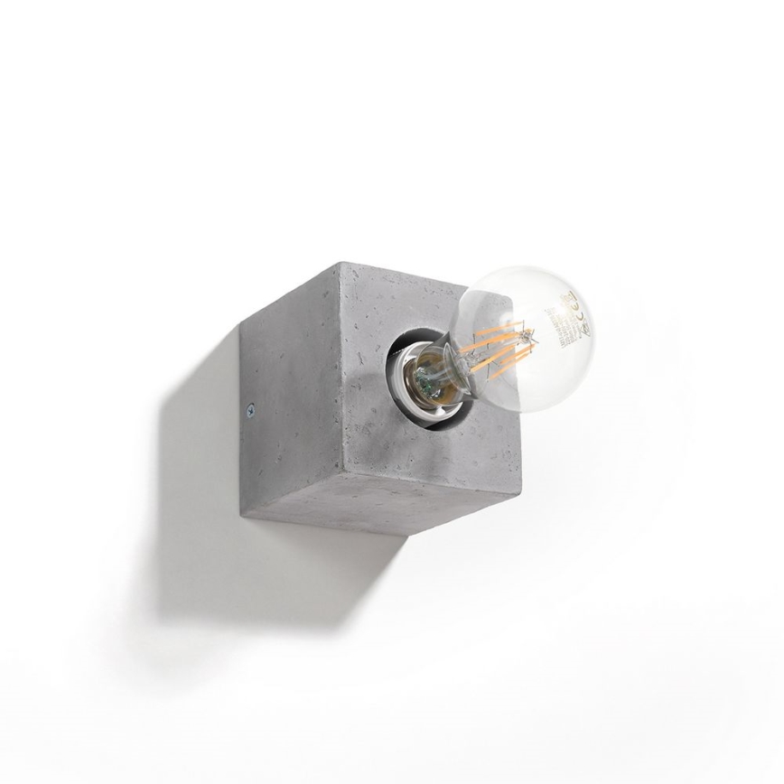 Väggbelysning ABEL 1xE27/60W/230V betong