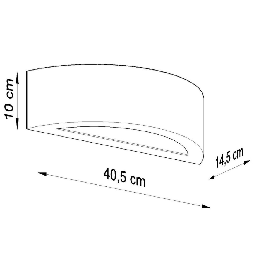 Väggbelysning ATENA 1xE27/60W/230V grå