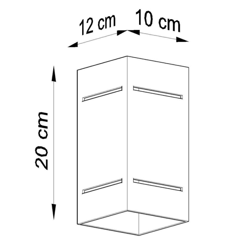 Väggbelysning BLOCCO 1xG9/40W/230V