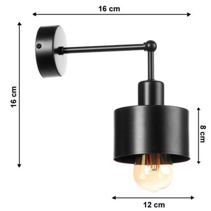 Väggbelysning BODO 1xE27/60W/230V