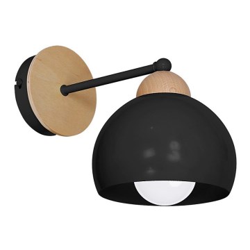 Väggbelysning DAMA 1xE27/60W/230V svart
