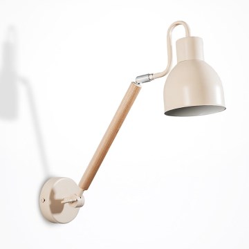 Väggbelysning KALLITHEA 1xE27/60W/230V beige