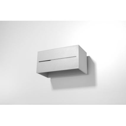 Väggbelysning LOBO 2xG9/40W/230V grå