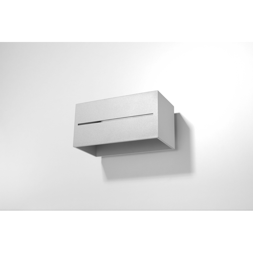 Väggbelysning LOBO 2xG9/40W/230V grå