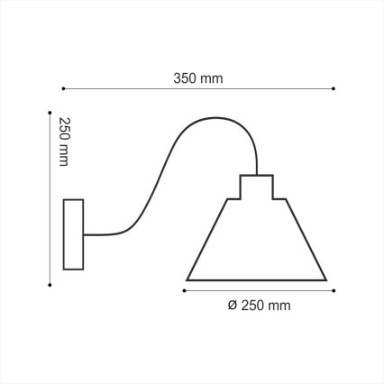 Väggbelysning LOFT 1xE14/40W/230V
