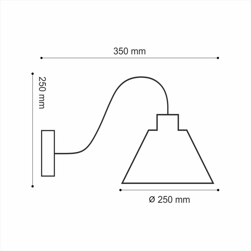 Väggbelysning LOFT 1xE14/40W/230V