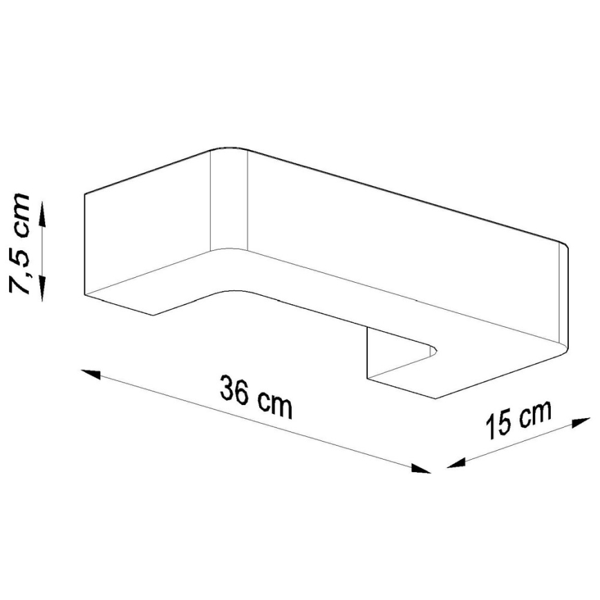 Väggbelysning MAGNET 1xE27/60W/230V vit