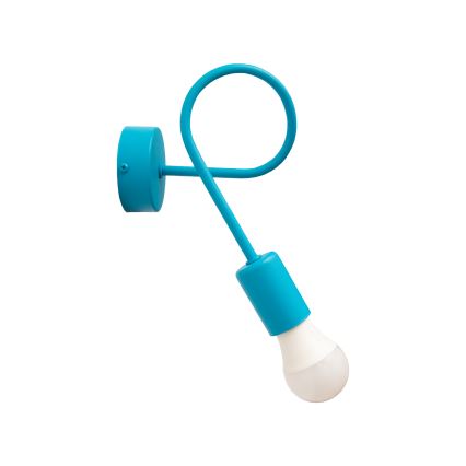 Väggbelysning OXFORD 1xE27/15W/230V blå