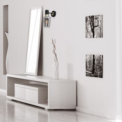 Väggbelysning ROMA Svart 1xE27/60W/230V