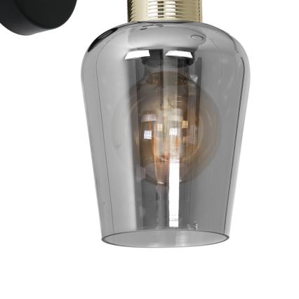 Väggbelysning ROMA Svart 1xE27/60W/230V