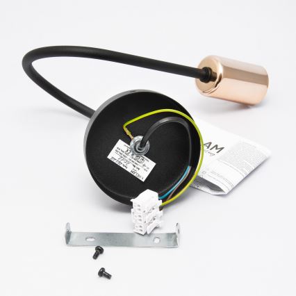 Väggbelysning rör 1xE27/15W/230V svart