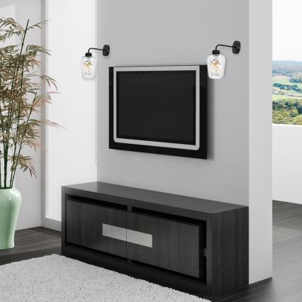 Väggbelysning SANTIAGO 1xE27/60W/230V klar
