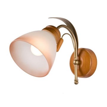 Väggbelysning TulpanAN 1×E27/60W/230V bokträ