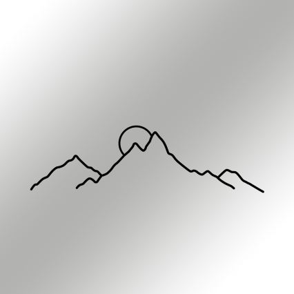 Väggdekoration 100x29 cm berg metall