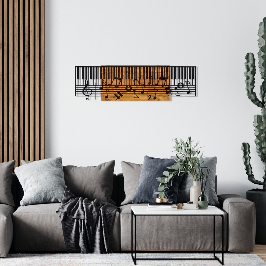 Väggdekoration 100x30 cm piano