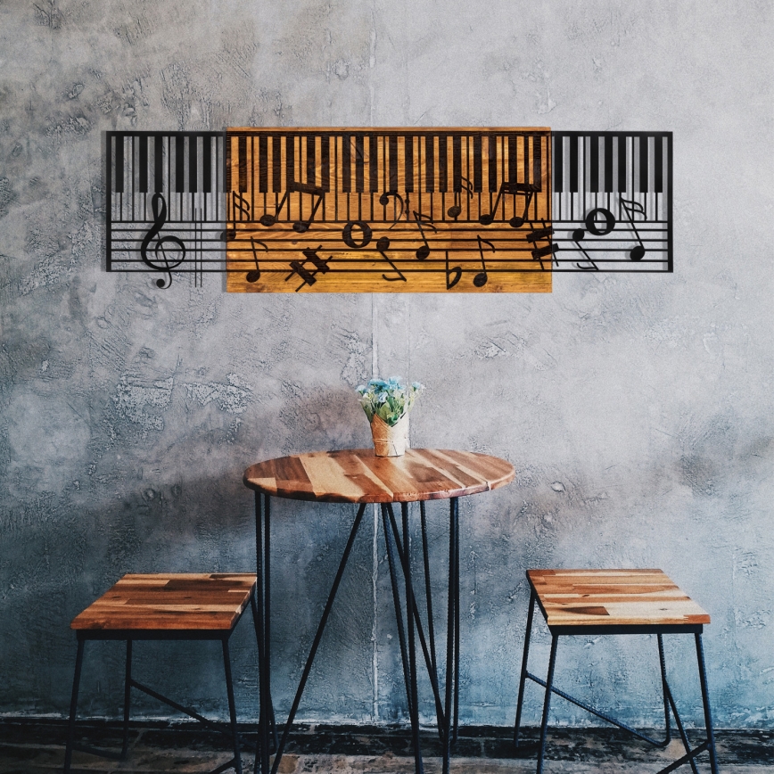 Väggdekoration 100x30 cm piano
