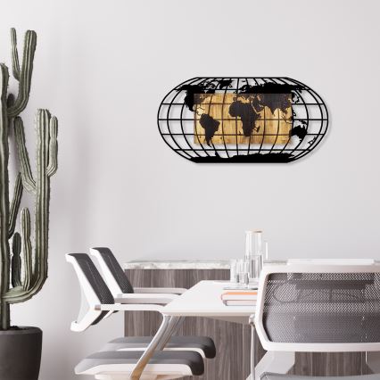 Väggdekoration 102x50 cm globe