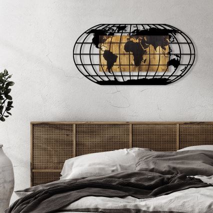 Väggdekoration 102x50 cm globe