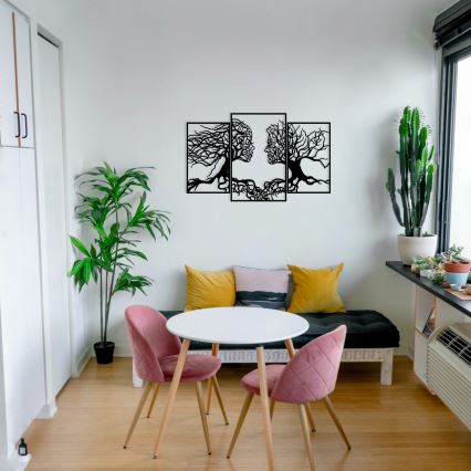Väggdekoration 116x71 cm Livets träd metall
