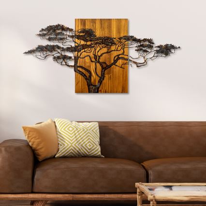 Väggdekoration 144x70 cm trä