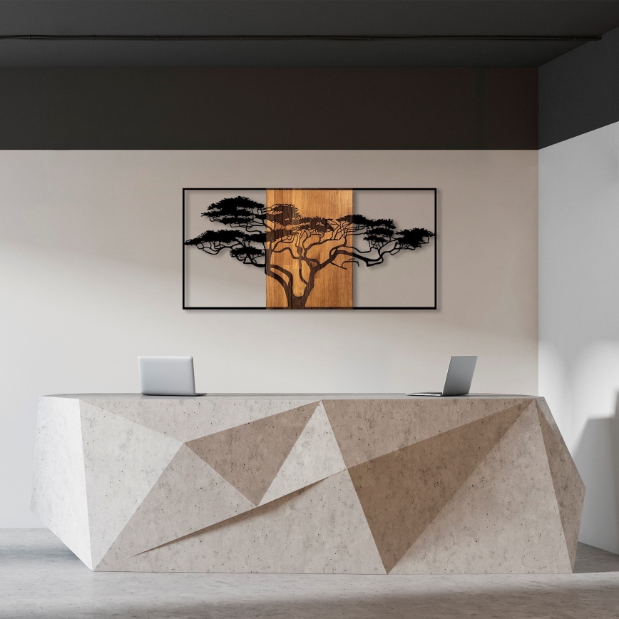 Väggdekoration 147x70 cm trä