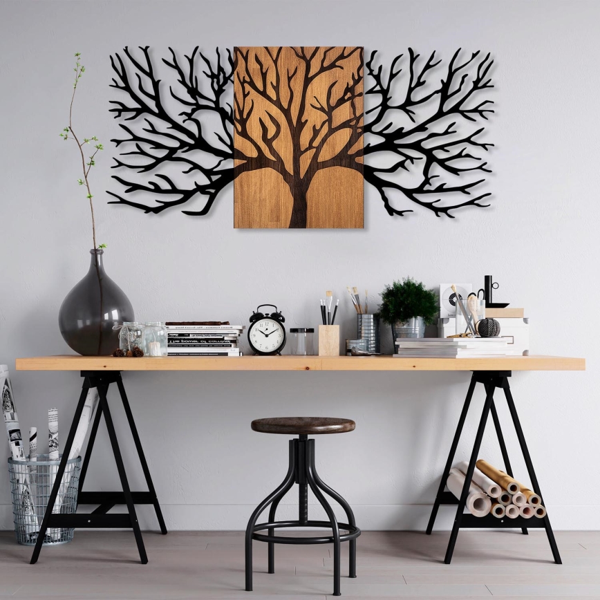 Väggdekoration 150x70 cm trä