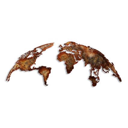 Väggdekoration 2 delar 150x59 planet metall