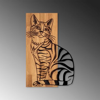 Väggdekoration 38x58 cm katt