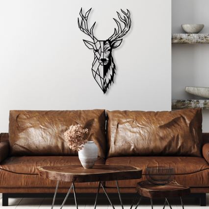 Väggdekoration 42x70 cm hjort metall