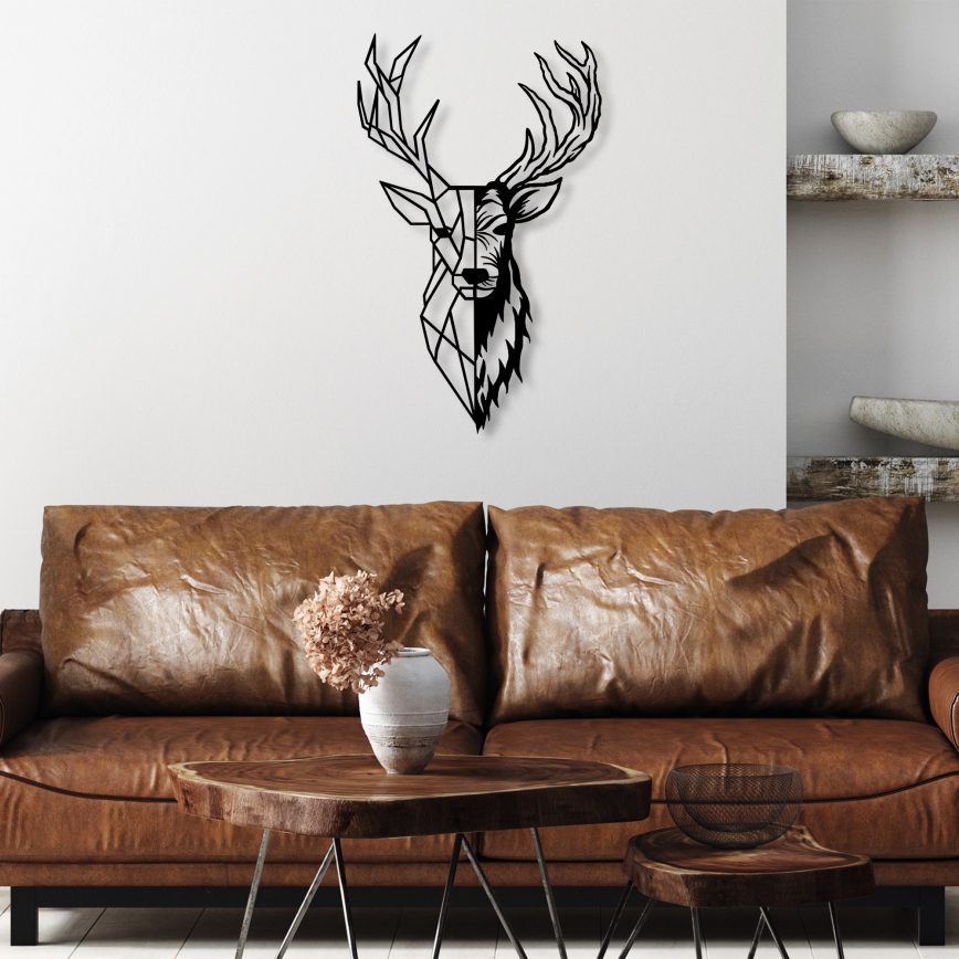Väggdekoration 42x70 cm hjort metall